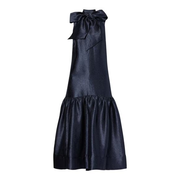 ME+EM Evening Halter Neck Midi Dress in Ink Blue UK6|US2|EU34|XS - Picture 1 of 12